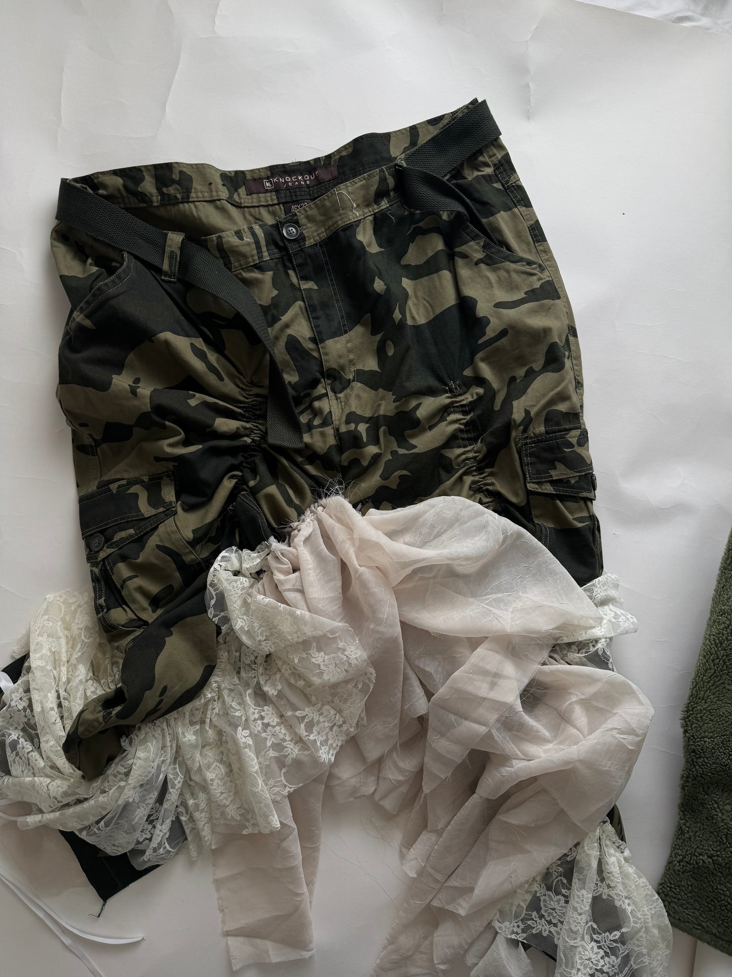 UPCYCLED CAMO PANTS
