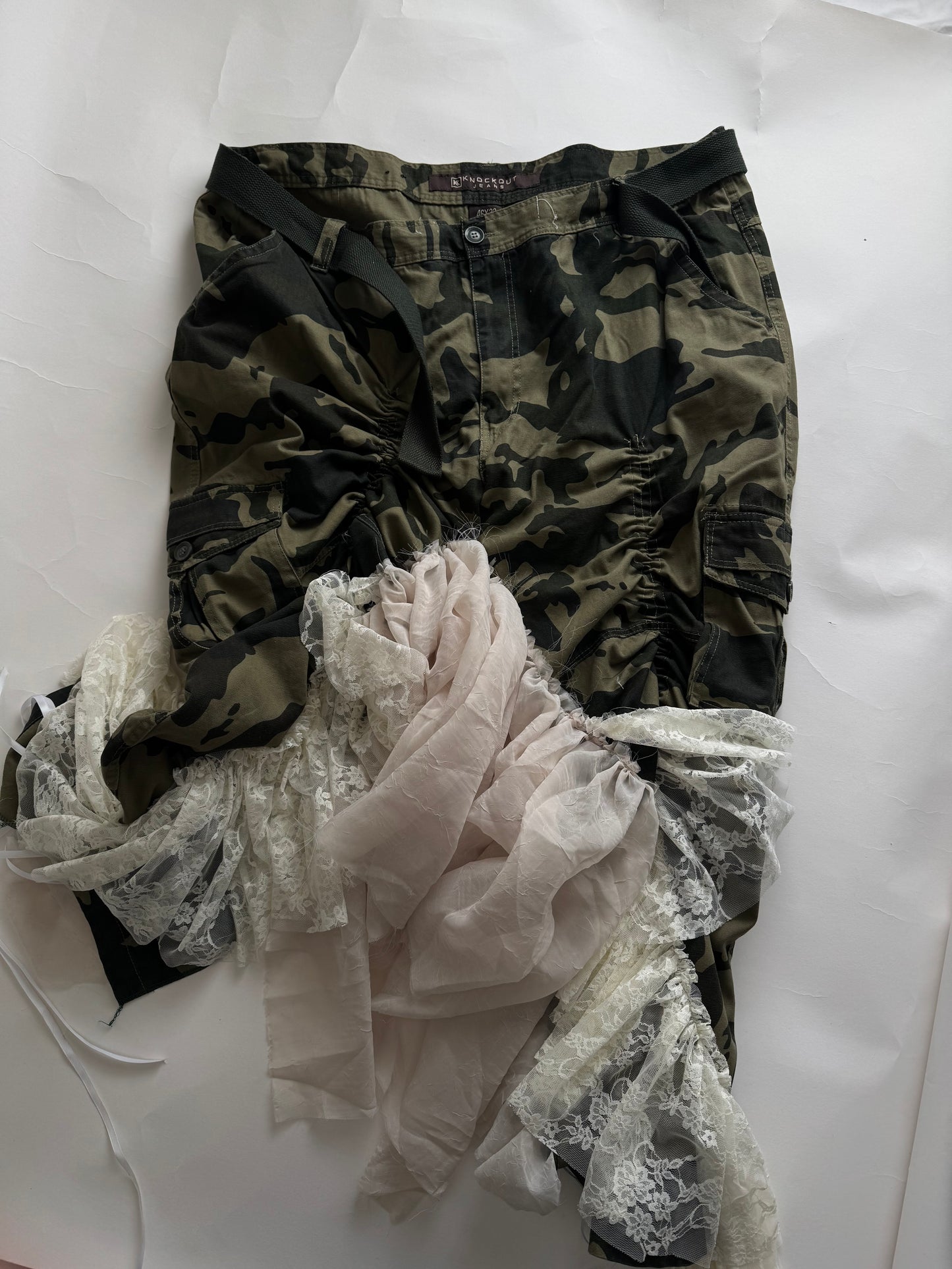 UPCYCLED CAMO PANTS