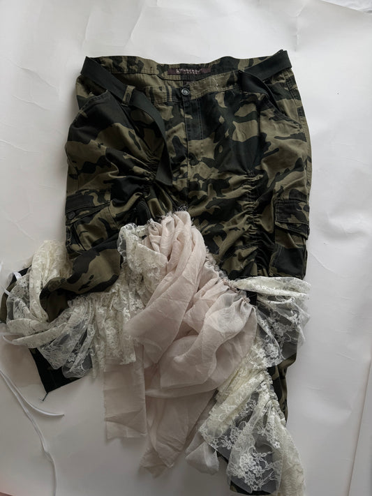 UPCYCLED CAMO PANTS