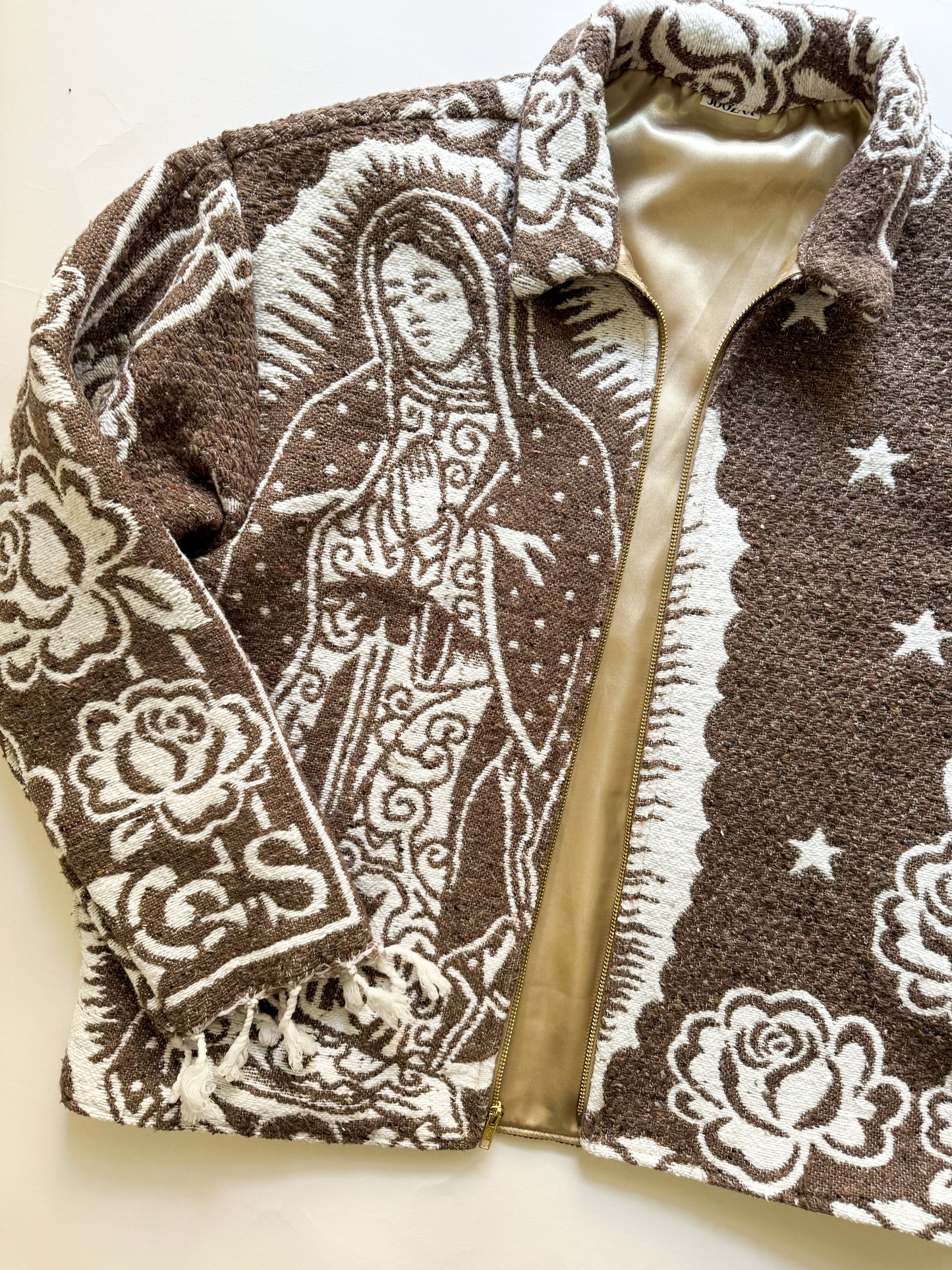 VIRGENCITA JACKET IN BROWN